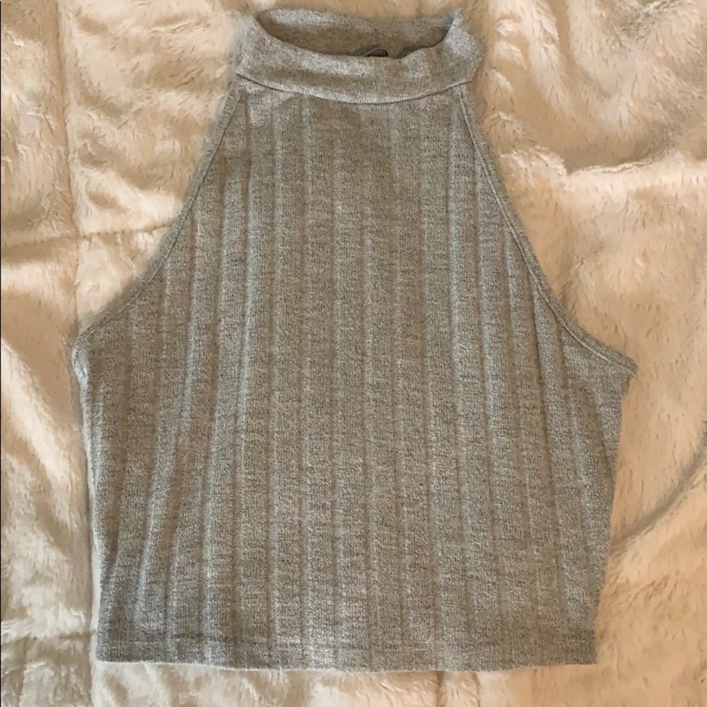 Small light grey sleeveless top